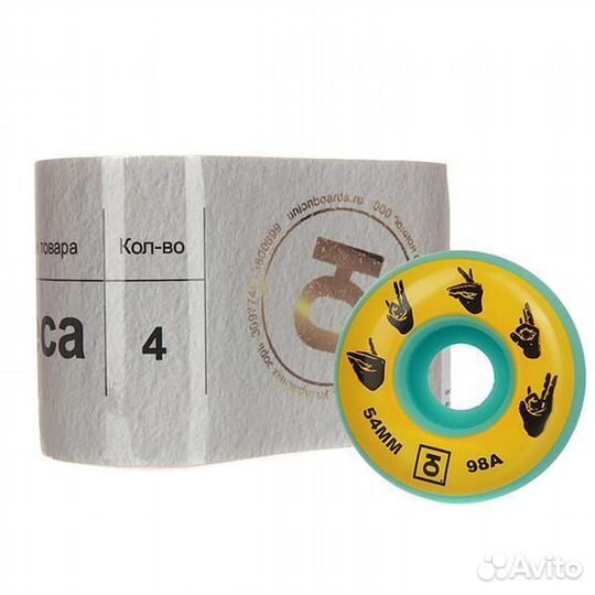 Колеса для скейта Юнион Sign, 54mm/98a, F4