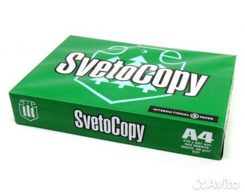 Офисная бумага svetocopy a4