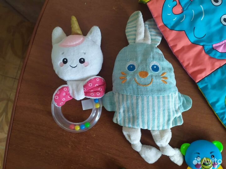 Игрушки погремушки пакетом. Грызунки, шуршалки