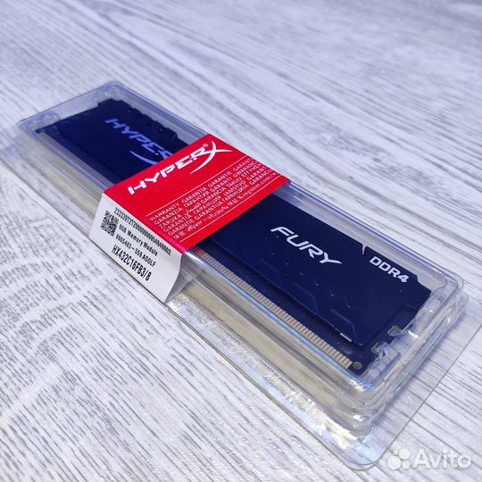 Озу dimm DDR4 HyperX Fury 8 Гб 3200 мгц (Новая)