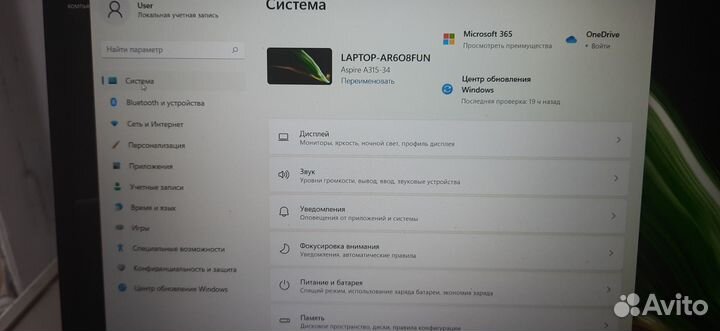 Ноутбук acer aspire 3 a315-34