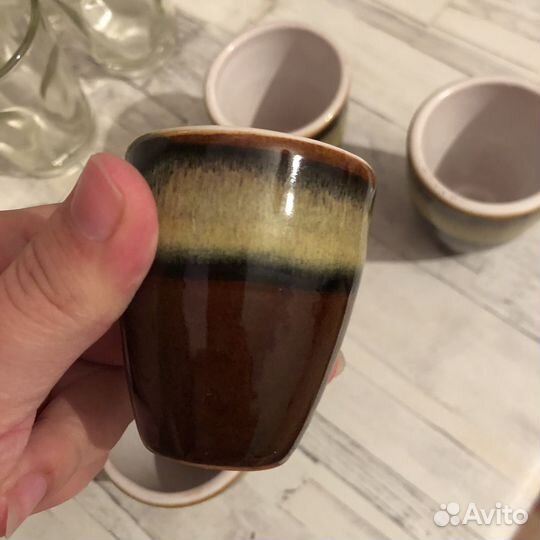 Глиняные рюмки (глазурь)