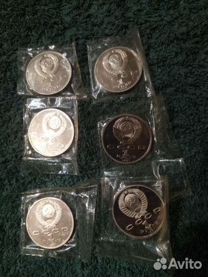 Набор монет Барселона 1рубль СССР 1992