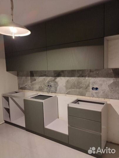 Кухня на заказ фасады мдф эмаль с 3 d фрезеровкой