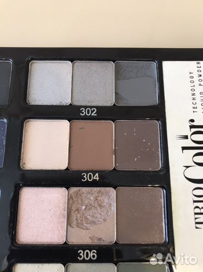 Палитра теней для век Triumph тестеры