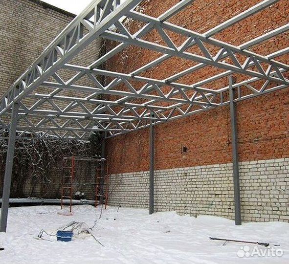 Фермы арочные для навесов