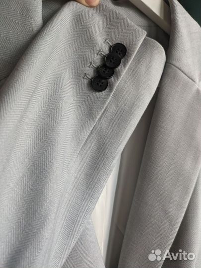 Пиджак H&M светло-голубой