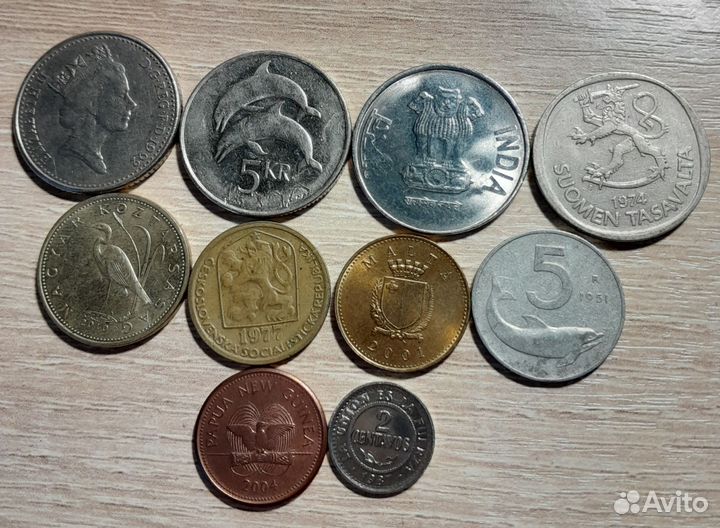 Лот 1.Набор иностранных монет