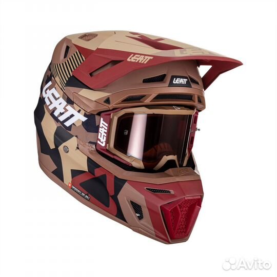 Мотошлем Leatt Moto 8.5 + Очки Velocity 5.5