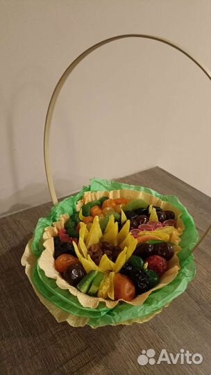 Букет сухофруктов и зефира