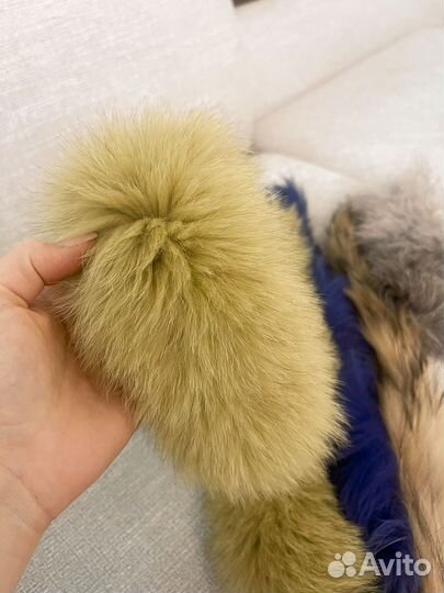 Мех натуральный листй на опушку