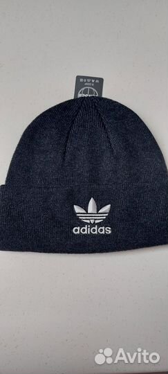 Мужская шапка Adidas по голове с флисом внутри