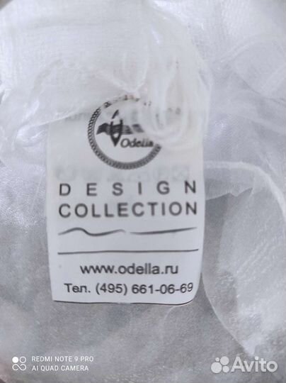 Лёгкая белая штора для интерьера