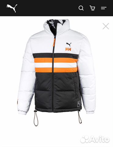 Puma helly hansen jacket white best sale