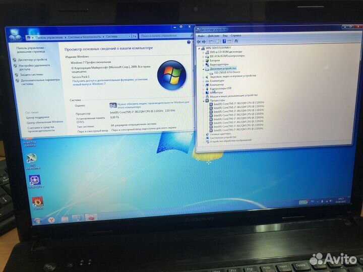 Ноутбук Lenovo G780 17.3, i7 3612QM, 8gb ram