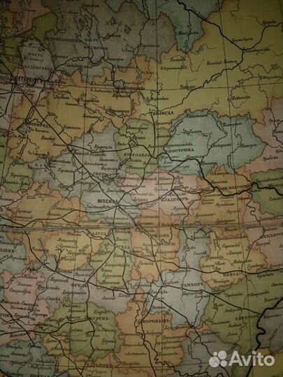 Дореволюционная карта Европейской России
