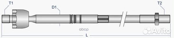 Тяга рулевая голая L/R M14x1.5mm OP-AX-2083 Moog