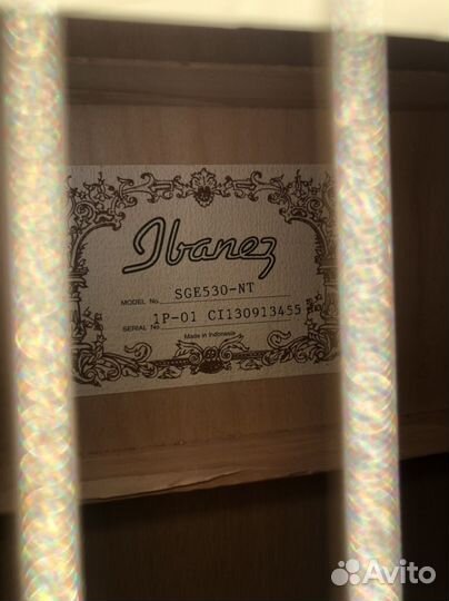 Электроакустическая гитара ibanez SGE-530 nt