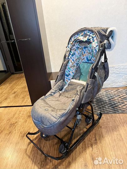 Санки коляска nika