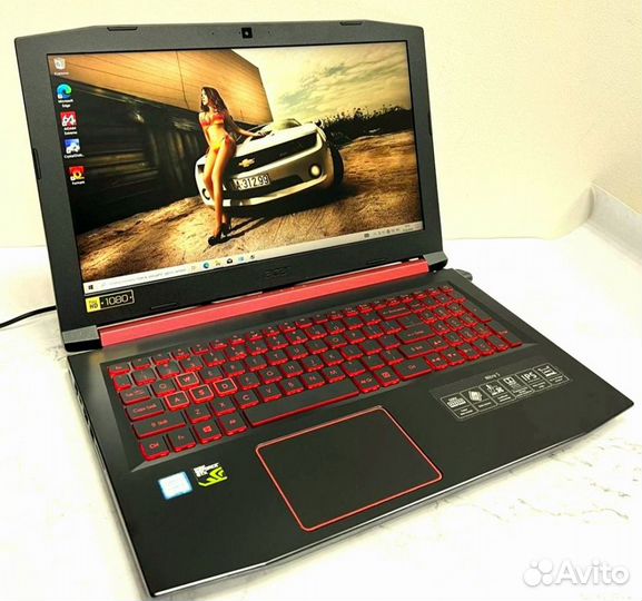 Acer nitro 5 Gtx1050-4gb/i5/10gb/HDD 1tb+SSD 128gb