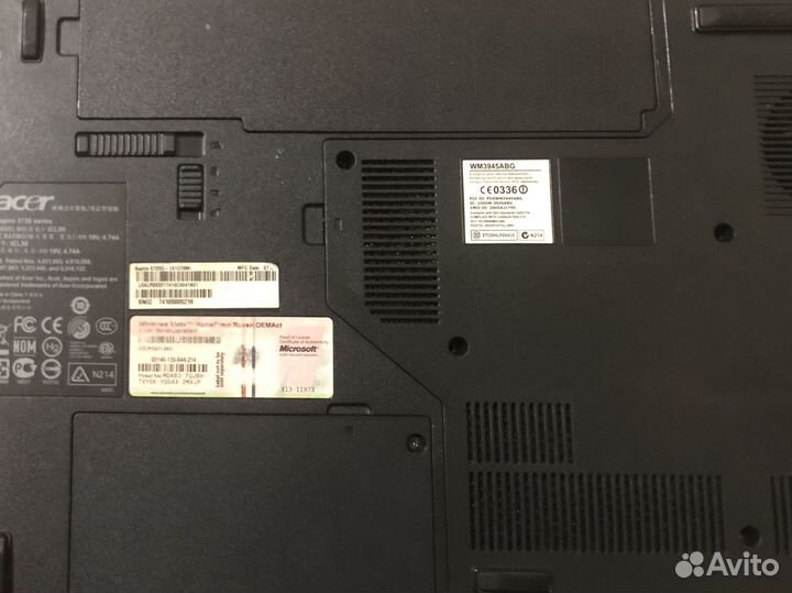 Ноутбук Acer Aspire 5720G