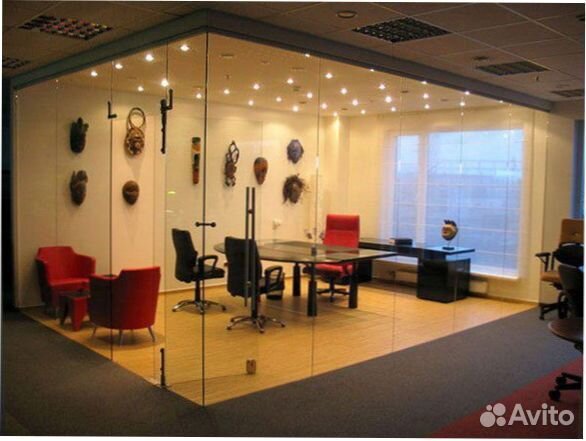 Перегородки стеклянные для офиса Perun