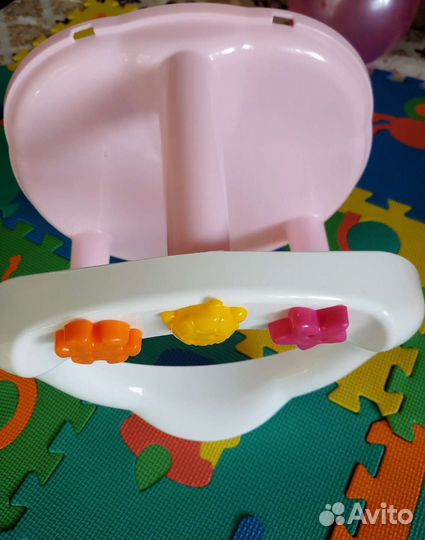Стульчик для купания розовый