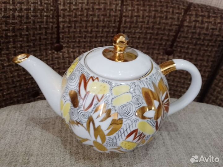 Чайный сервиз лфз золотые ромашки