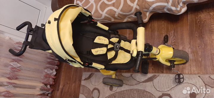 Детский 3х колёсый велосипед с родительской ручкой