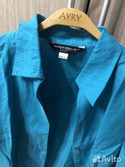 Льняная рубашка туника marina rinaldi