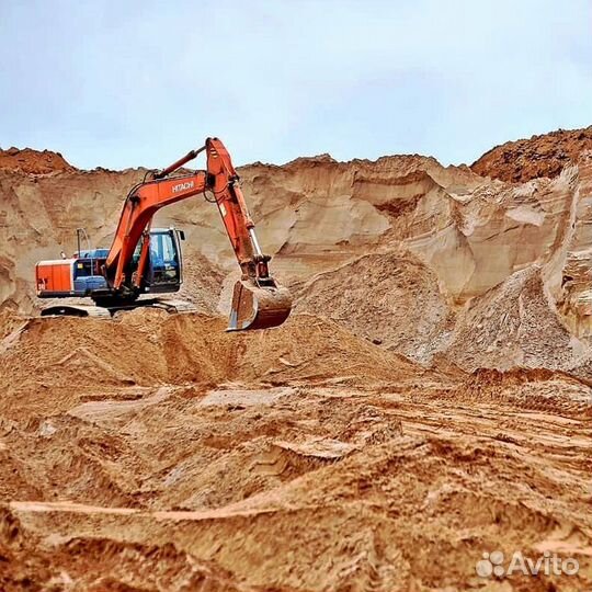 Песок карьерный с доставкой