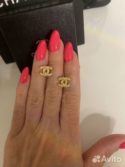 Серьги Chanel малые vip gift