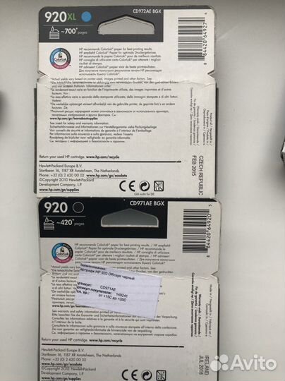 Картридж струйный hp