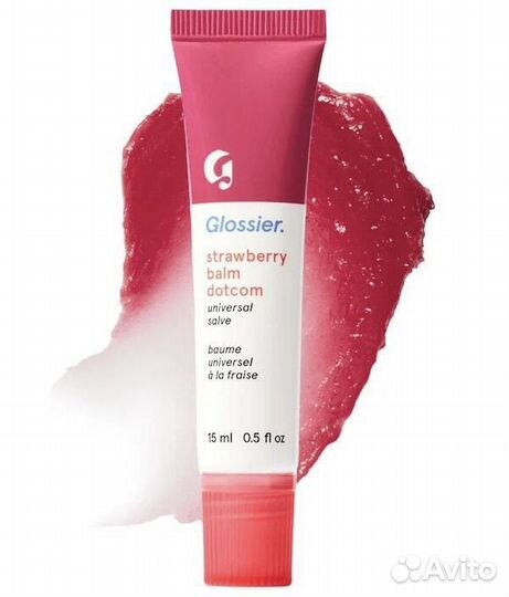 Glossier бальзам Strawberry Balm Dotcom 15 мл