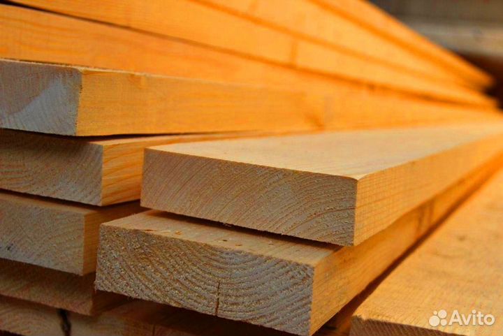 Обрезная доска лиственница 25х100х6000мм