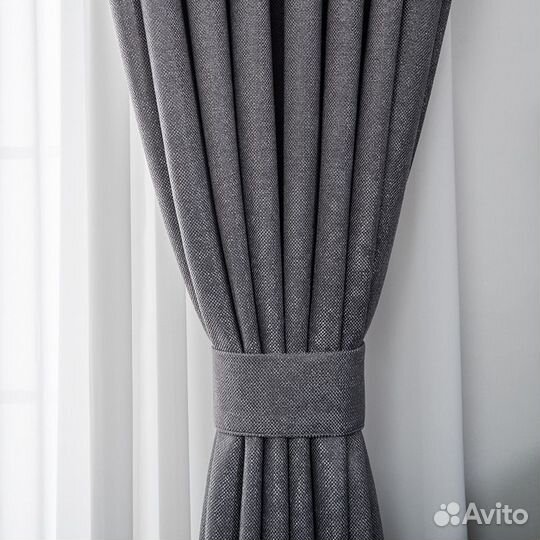 Шторы готовые из рогожки