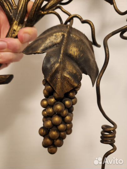 Кованный держатель для вина и бокалов