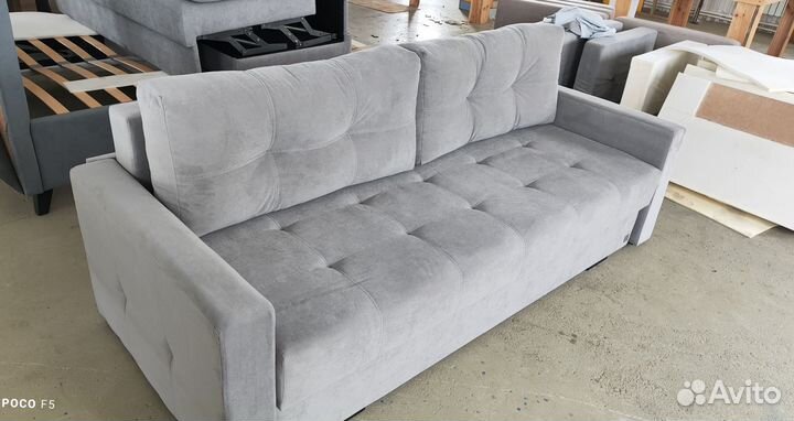 Диван прямой Еврокнижка со спальным местом