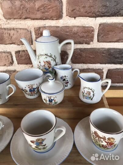 Детский сервиз гдр винтаж и остатки второго бонус