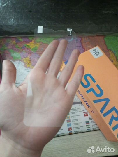 Защитное стекло Tecno spark 7