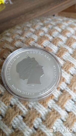 Монета Австралии 1 доллар 2008 г