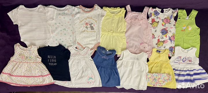Одежда на девочку пакетом 68-74
