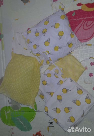 Комплект постельного белья с бортиками