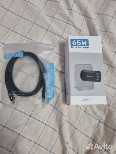 Зарядное устройство asometech GaN USB Type C