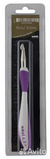 Крючок вязальный с эргономичной ручкой addi 140-7