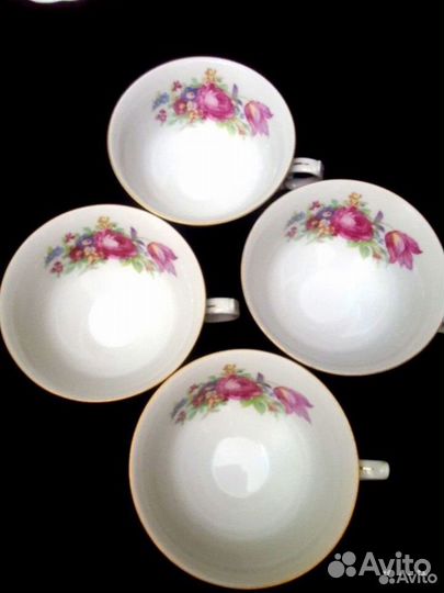 Предметы чайного сервиза Walbrzych - винтаж Польша