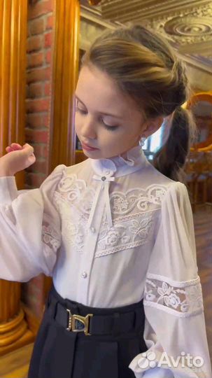 Школьная блуза Дували размер 128,140