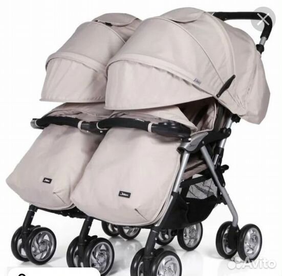Супер коляска для двойни двойная