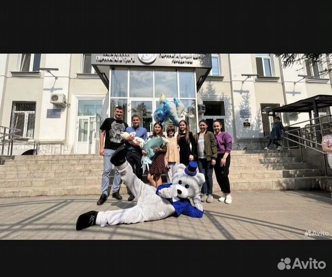 Белый мишка.Поздравления