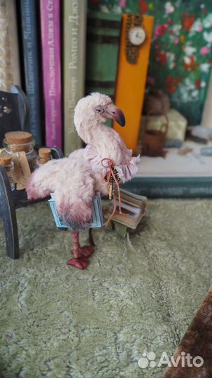 Авторская игрушка Тедди Фламинго